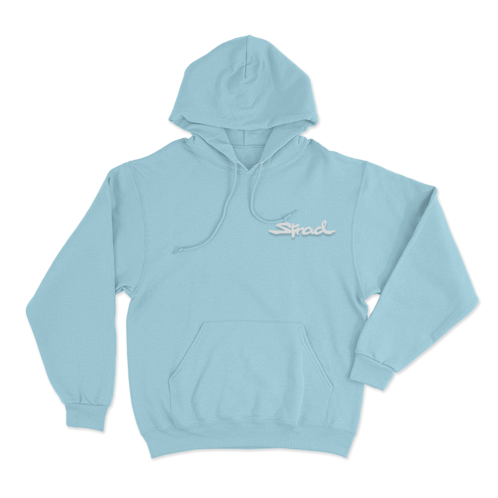 Strad Logo Unisex Hoodie Sky Blue Strad Logo Unisex Hoodie Sky Blue