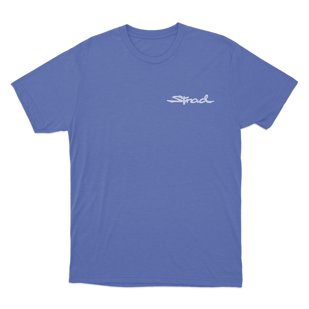 Strad Logo Unisex T Shirt Blue Strad Logo Unisex T Shirt Blue