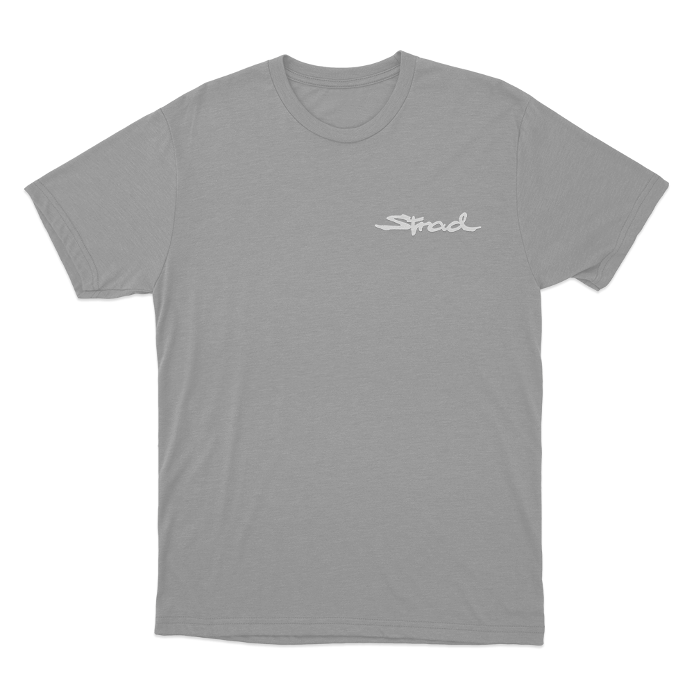 Strad Logo Unisex T Shirt Grey Strad Logo Unisex T Shirt Grey