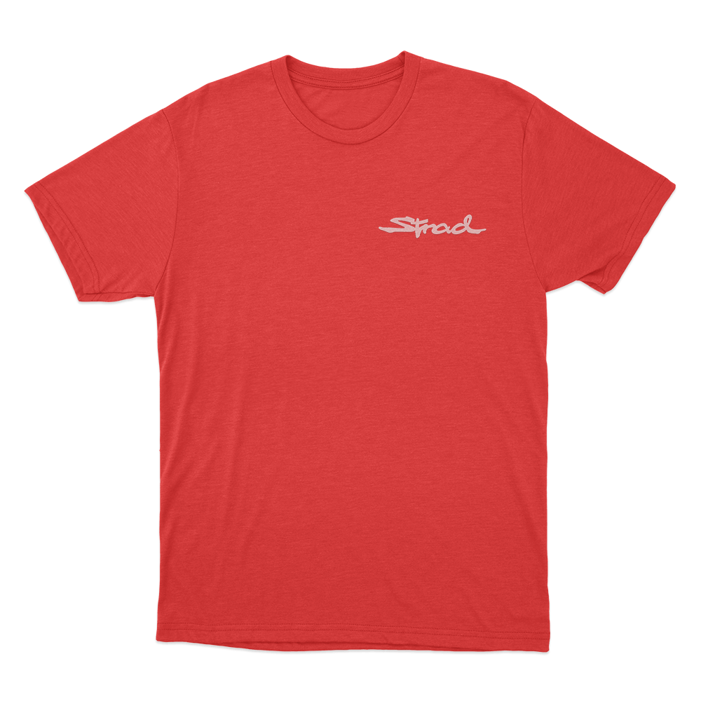 Strad Logo Unisex T Shirt Red Strad Logo Unisex T Shirt Red