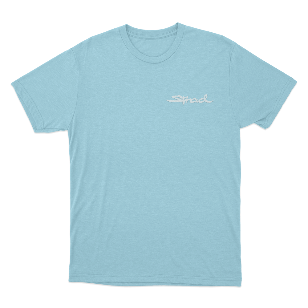 Strad Logo Unisex T Shirt Sky Blue Strad Logo Unisex T Shirt Sky Blue