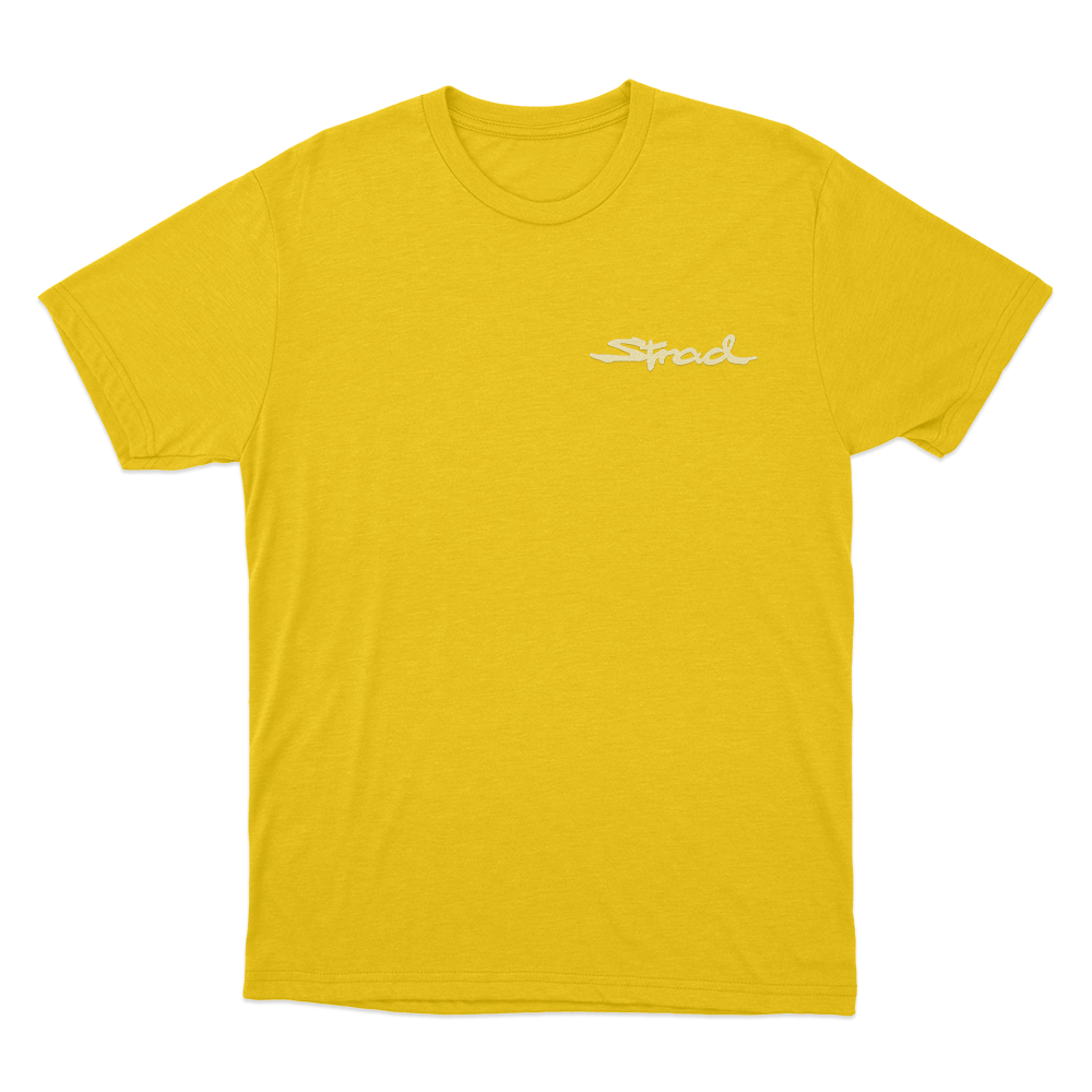 Strad Logo Unisex T Shirt Yellow Strad Logo Unisex T Shirt Yellow